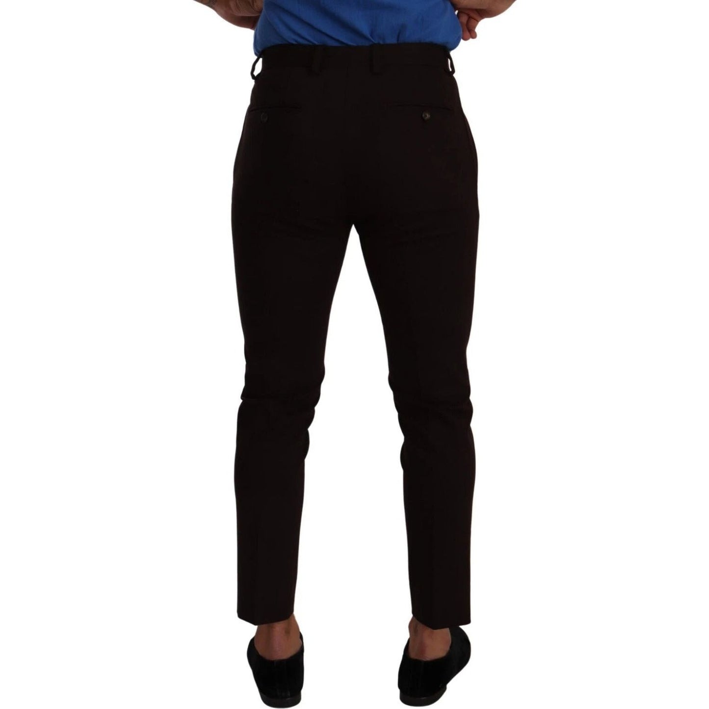 Dolce & Gabbana Bordeaux Cotton Stretch Skinny Trouser PAN72949-44