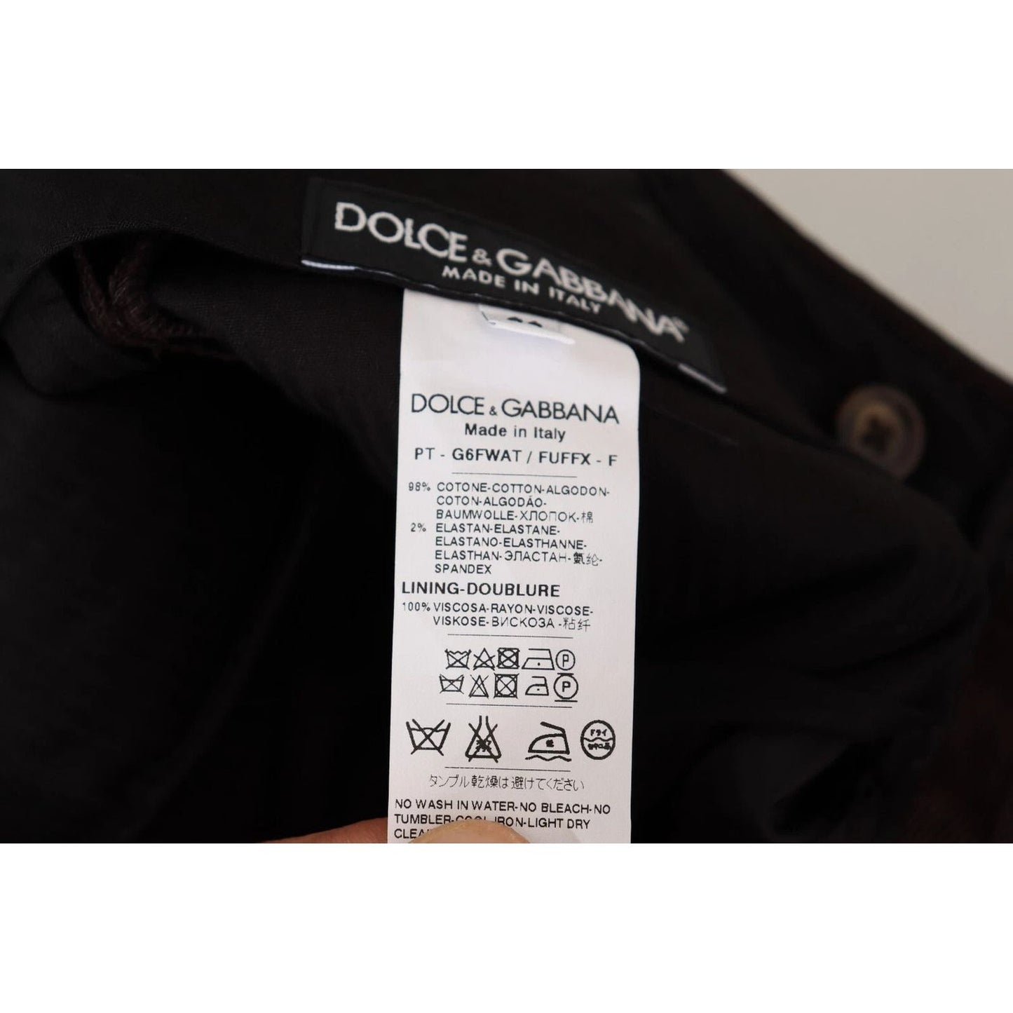 Dolce & Gabbana Bordeaux Cotton Stretch Skinny Trouser PAN72949-44