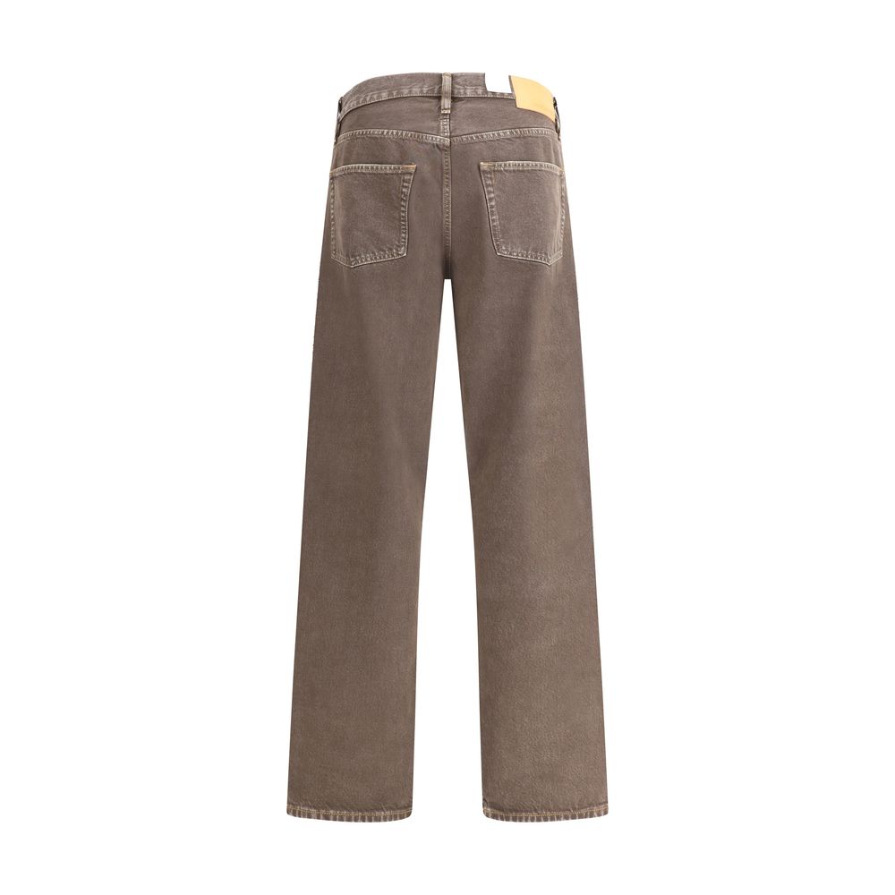 Sunflower Brown Cotton Relaxed Fit Jeans