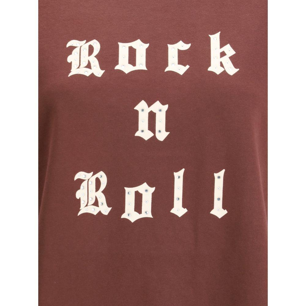 Zadig & Voltaire Rock & Roll Rhinestone T-Shirt ZA-JWTS02868540-L