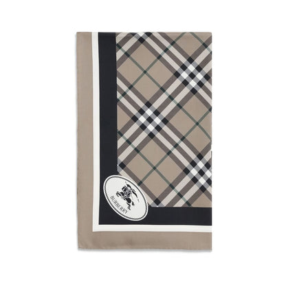 Burberry Beige Silk Scarf