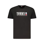 Tommy Hilfiger Black Cotton Men T-Shirt TO-39467-S