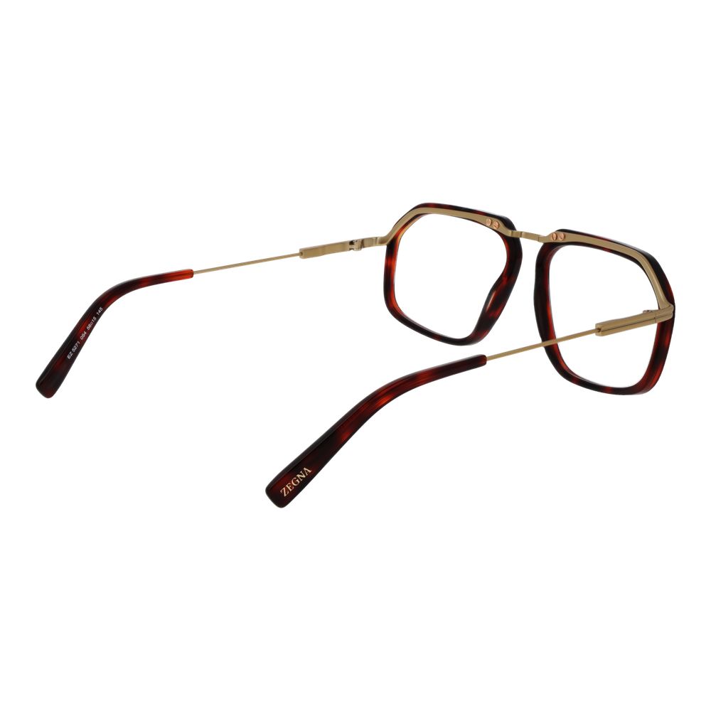 Ermenegildo Zegna Burgundy Metal Glasses (Frames)