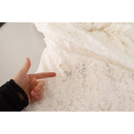 Dolce & Gabbana White Flower Lace Corsage Long Maxi Dress