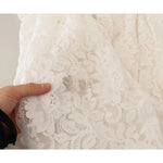 Dolce & Gabbana White Flower Lace Corsage Long Maxi Dress
