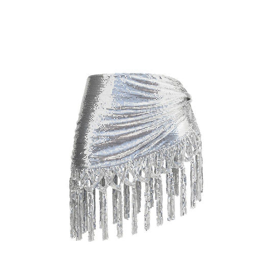 Rabanne Silver Aluminum Regular Belt