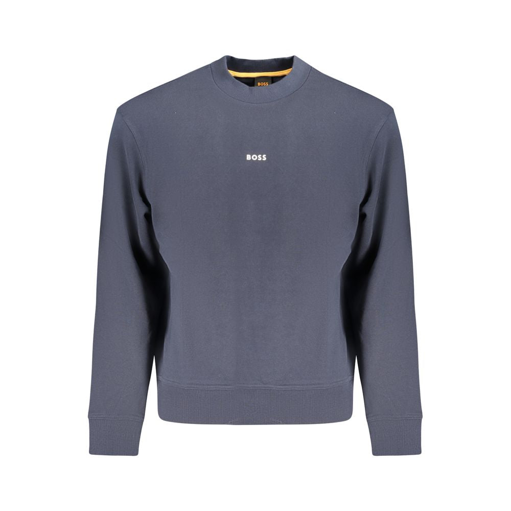Hugo Boss Blue Cotton Sweatshirt