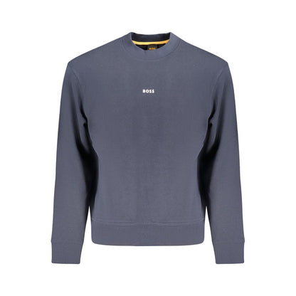 Hugo Boss Blue Cotton Sweatshirt
