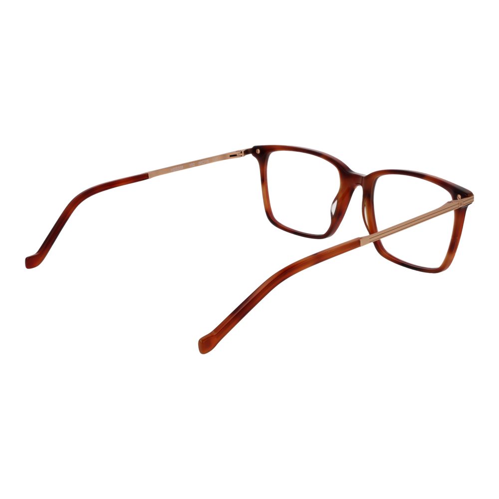 Hackett Brown Men Glasses Frame Plastic Full-Rim Square Style with Demo Lenses, Size 56-19-145, Includes Branded Case