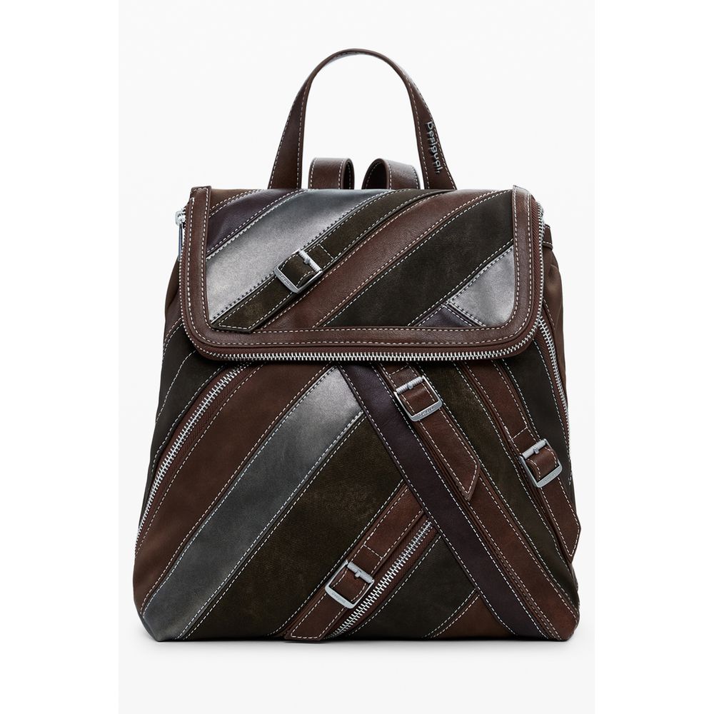Front view with bag zipped and handles upright.