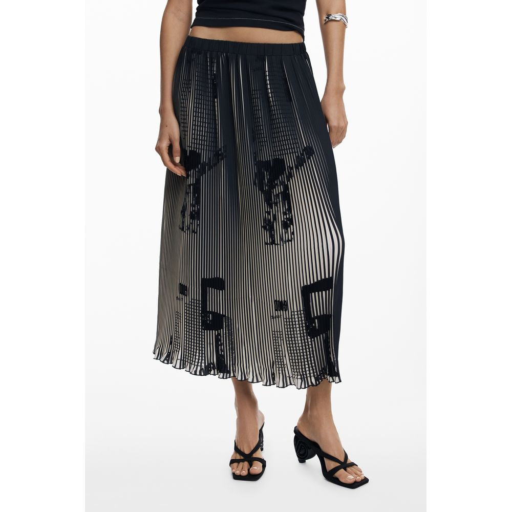 Desigual Black Polyester Women Skirt