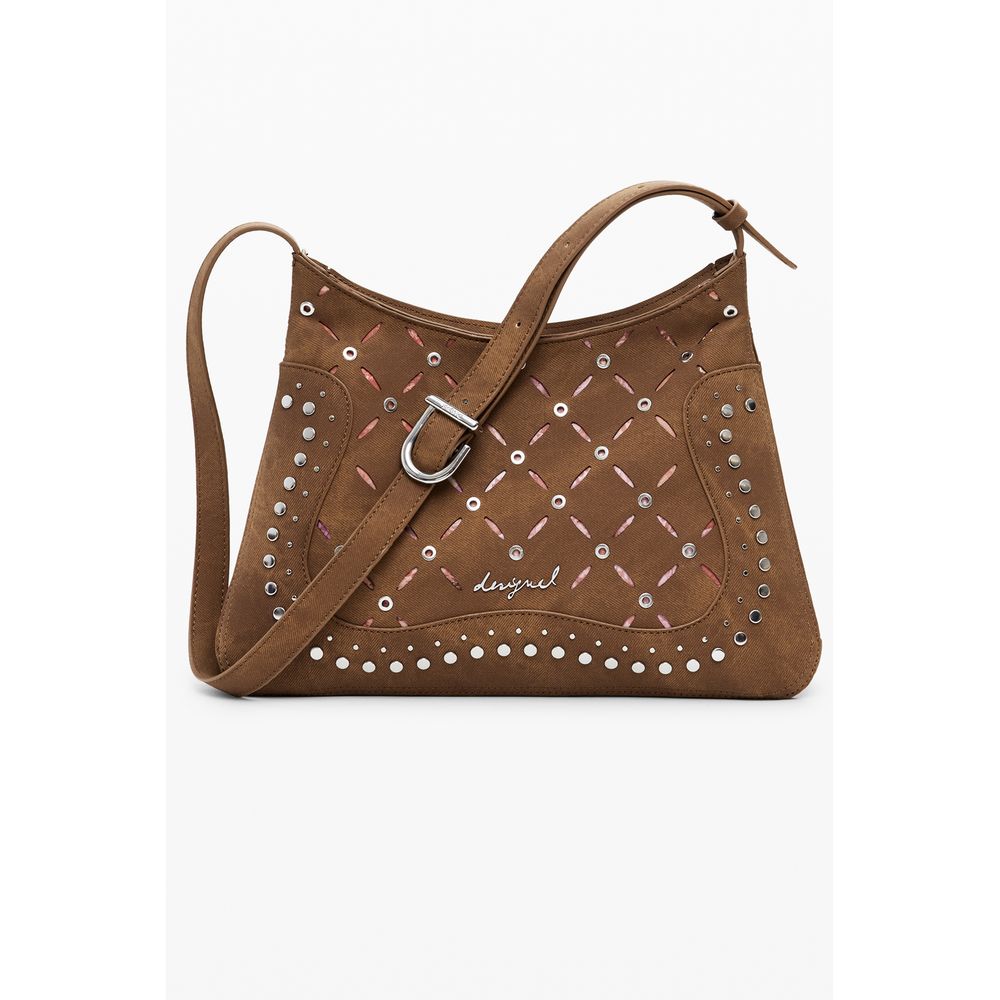 Front view with bag zipped and handles upright.