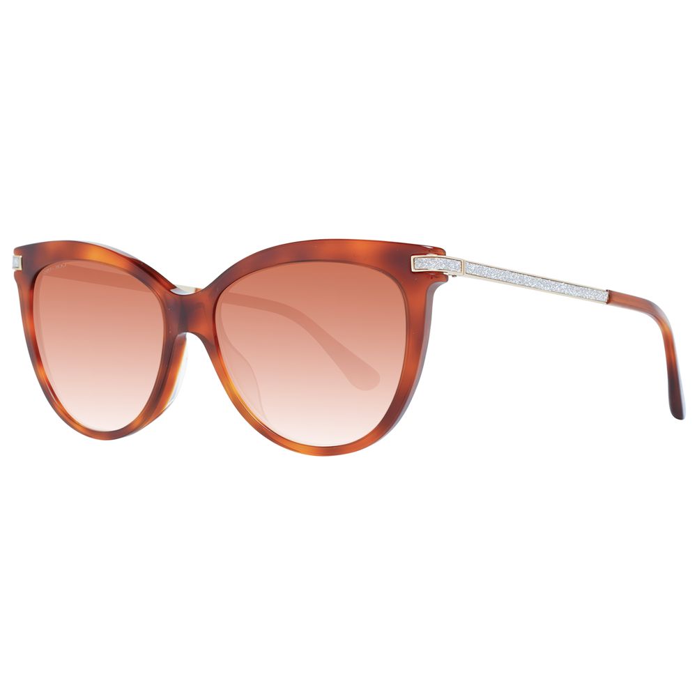 Jimmy Choo Brown Plastic Sunglasses