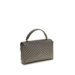 PINKO Love Lady Handbag in quilted calfskin with gold-plated Love Birds logo, featuring a sliding chain strap and interior zipper pocket.