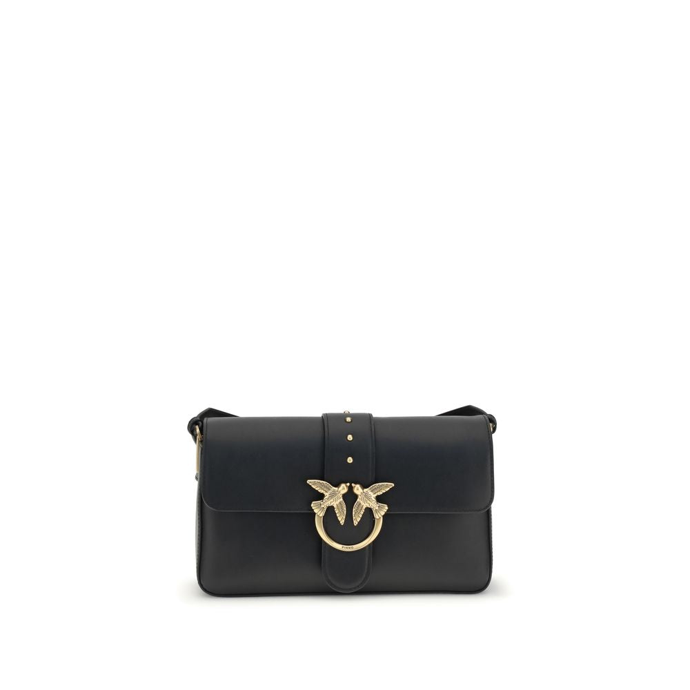 PINKO Black Calf Leather Bos Taurus Wallet