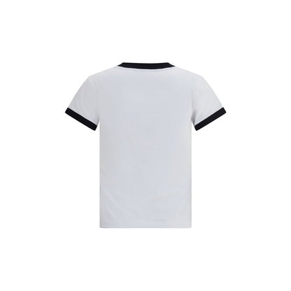 Ganni White Cotton T-Shirt
