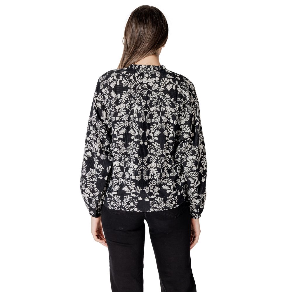 ICHI Black Viscose Blouse 1728,71956299936,Black,Blouses - Shirts - Clothing,Clothing,ICHI,IT36|XXS,New with tags,Shirts - Clothing,Women