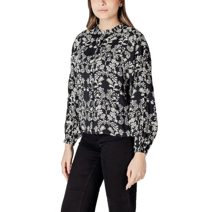 ICHI Black Viscose Blouse 1728,71956299936,Black,Blouses - Shirts - Clothing,Clothing,ICHI,IT36|XXS,New with tags,Shirts - Clothing,Women