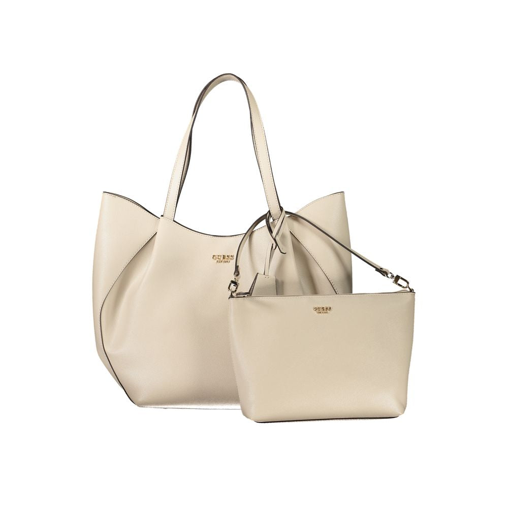 Guess Jeans Beige Polyethylene Handbag