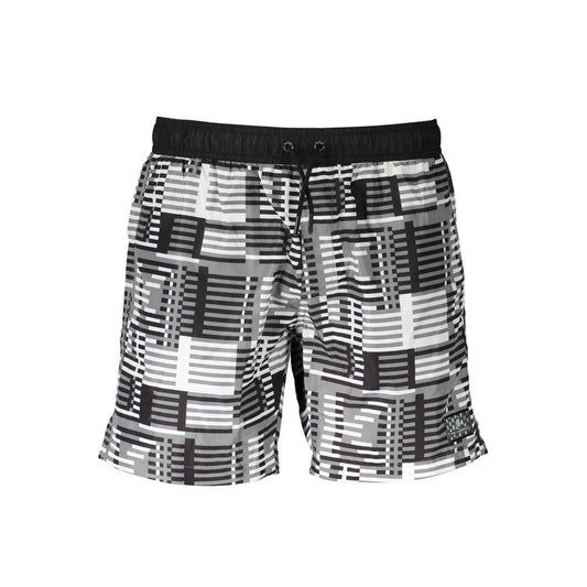Karl Lagerfeld Nero Polyester Men's Swim Boxer