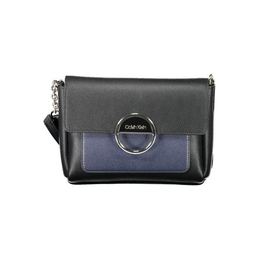 Calvin Klein Black Polyurethane Women Shoulder Bag