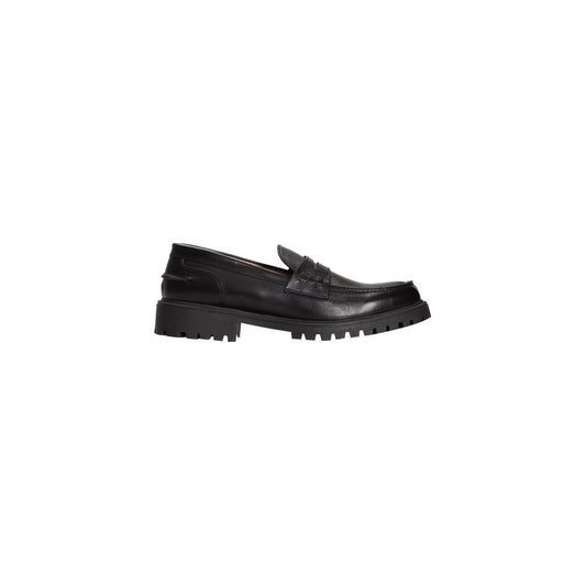 Roberto Pepe Luxury Black Calfskin Loafer