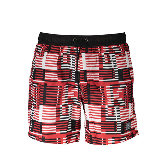 Karl Lagerfeld Rosso Polyester Men Swimming Boxer