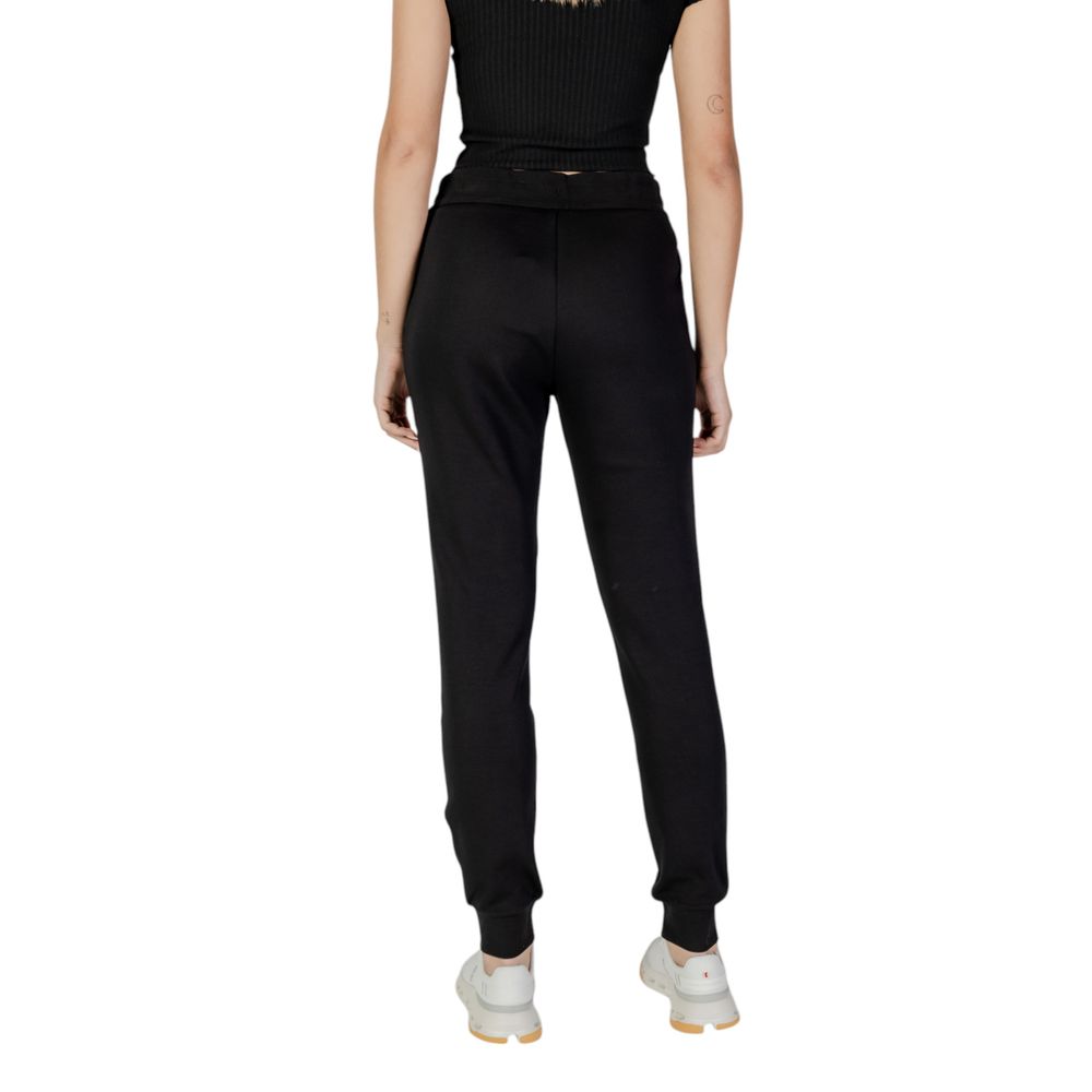 Armani Exchange Black Cotton Joggers (Workout Pants)