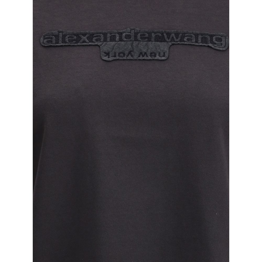Alexander Wang Gray Cotton T-Shirt