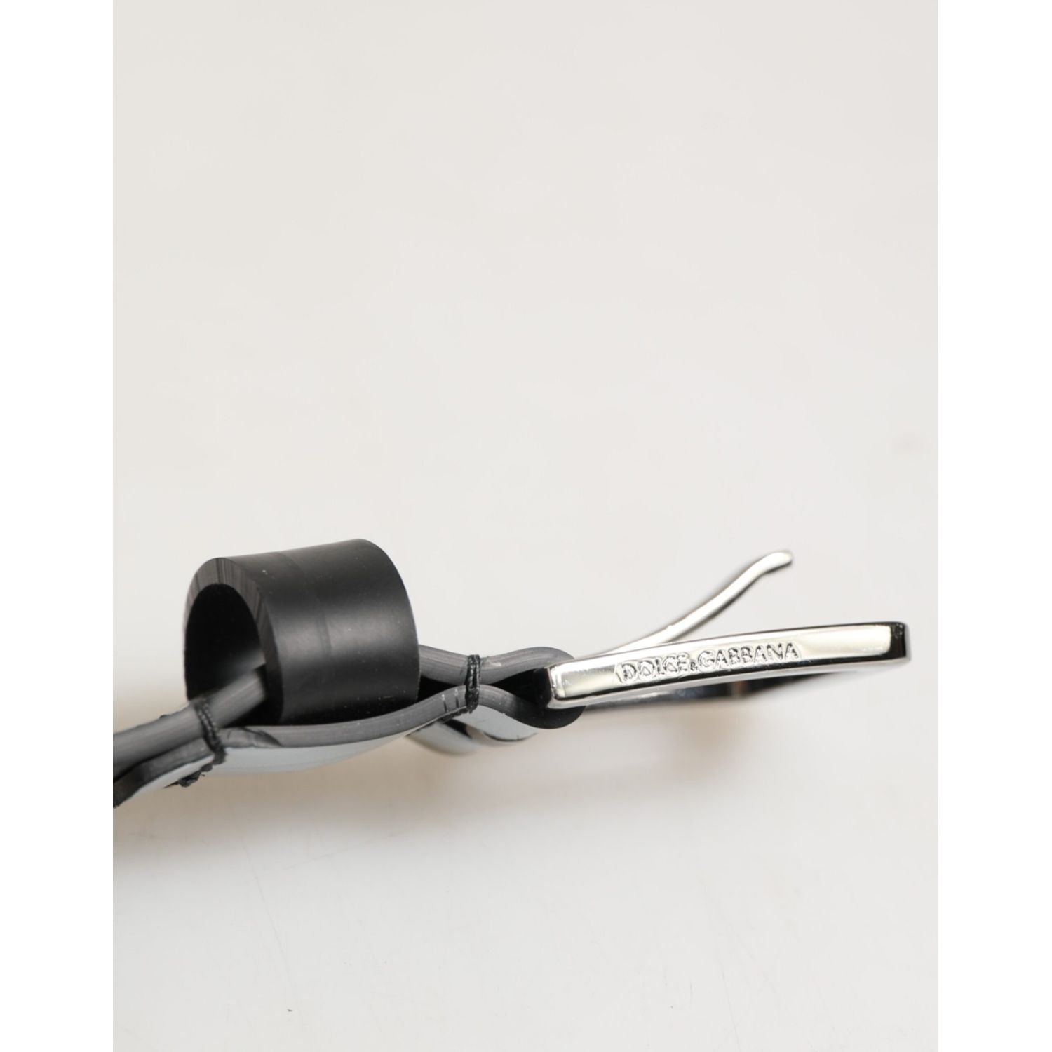 Dolce & Gabbana Multicolor PVC Floral Silver Buckle Men Belt