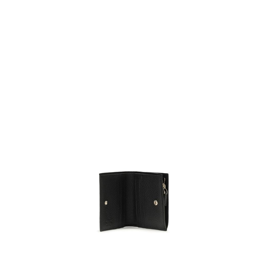 Valentino Garavani Black Leather Wallet