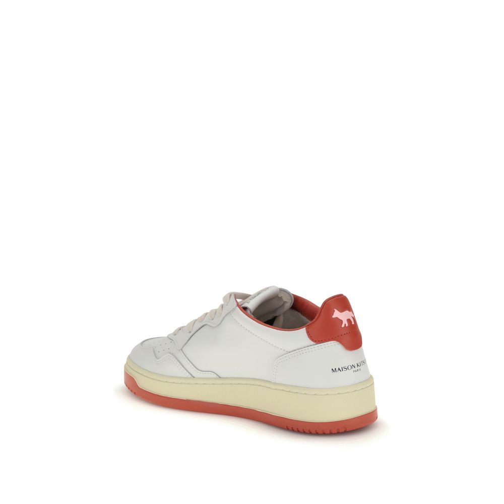 Autry White Leather Athletic Sneakers
