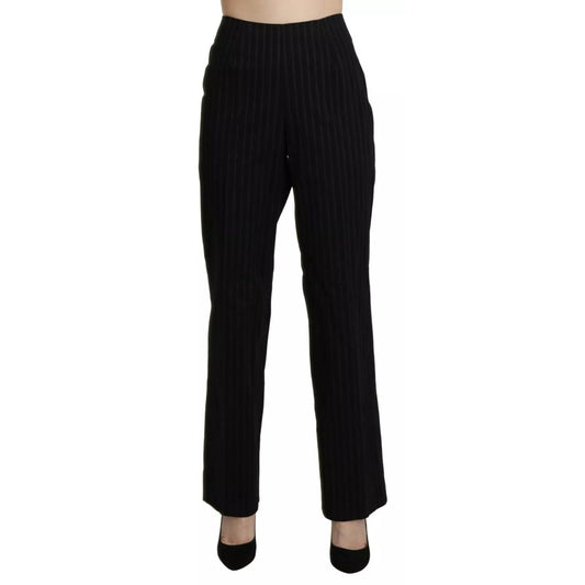 BENCIVENGA Black High Waist Straight Dress Trouser Pants 1728,67345645728,BENCIVENGA,Black,Casual Pants - Pants - Clothing,Clothing,IT48|XXL,New with tags,Pants - Clothing,Women