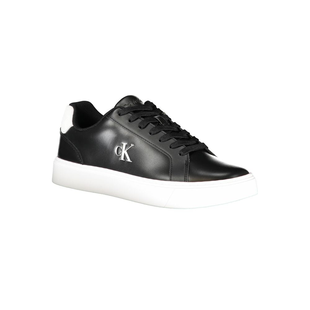Calvin Klein Black Polyurethane Men Sneaker