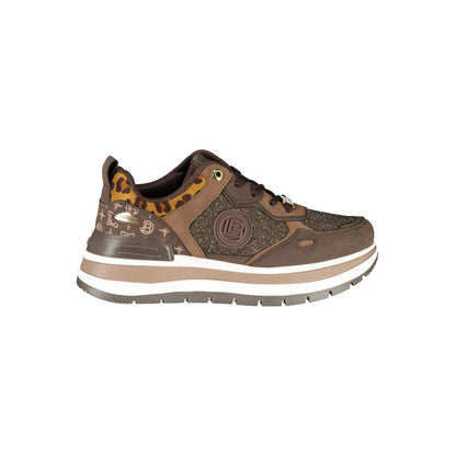 Laura Biagiotti Brown Polyester Sneaker