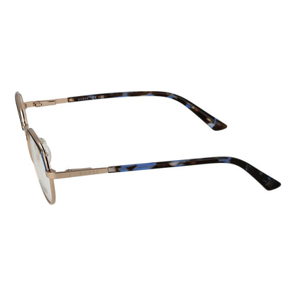 Side view of Guess Gold Metal Glasses (Frames) showcasing gold metal frame and tortoise shell temples.