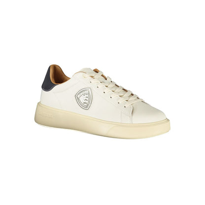 Blauer White Polyester Men Sneaker