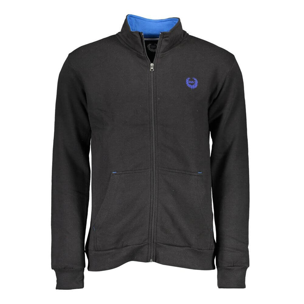 Gianmarco Venturi Black Polyester Men's Sweatshirt