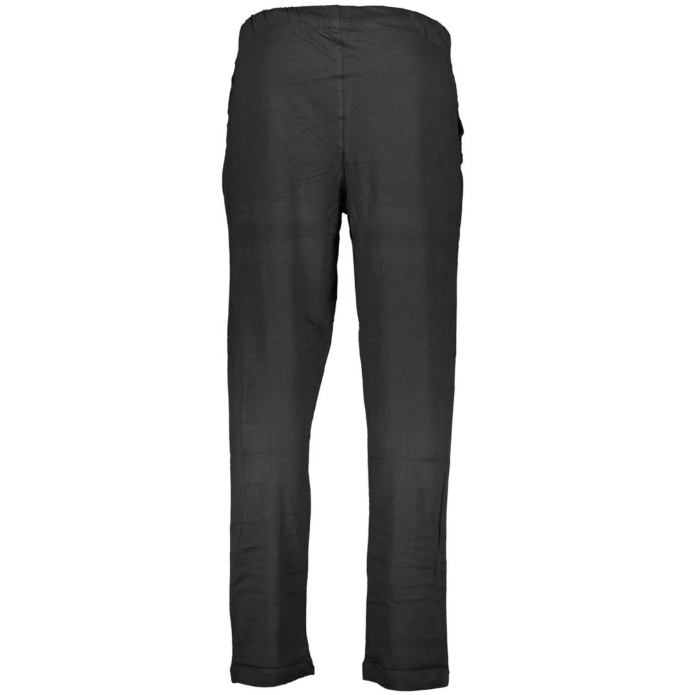 Gianmarco Venturi Black Cotton Men's Track Pant
