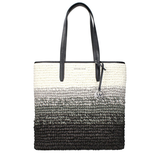 Michael Kors Black Raffia Shoulder Bag