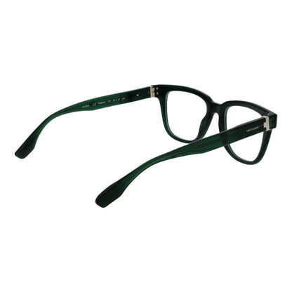 Trussardi Green Acetate Glasses (Frames) for men with full-rim green acetate frame, shown from side angle, includes branded case.