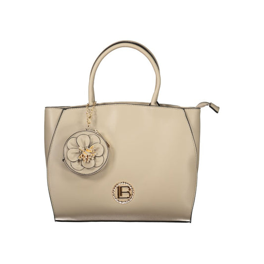 Laura Biagiotti Beige PVC Women Handbag