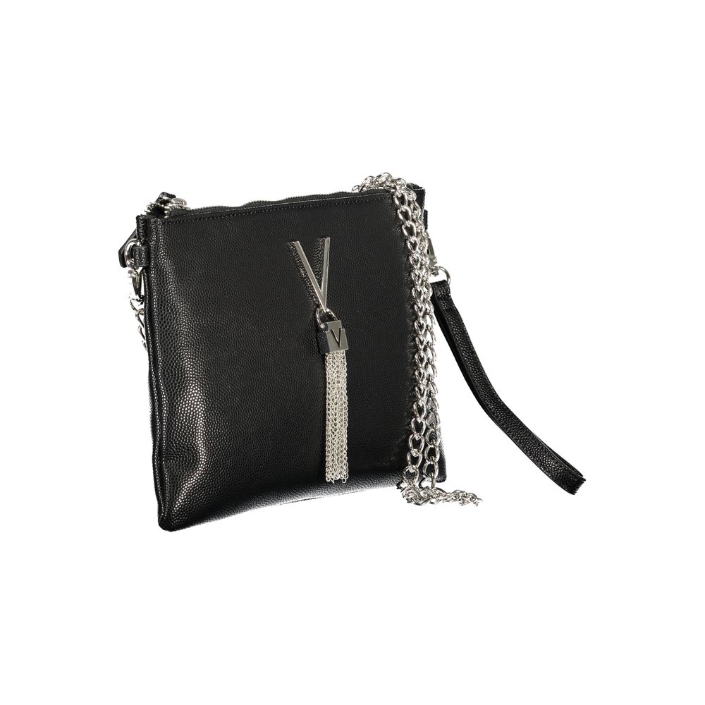 Mario Valentino Black Polyurethane Women's Shoulder Bag