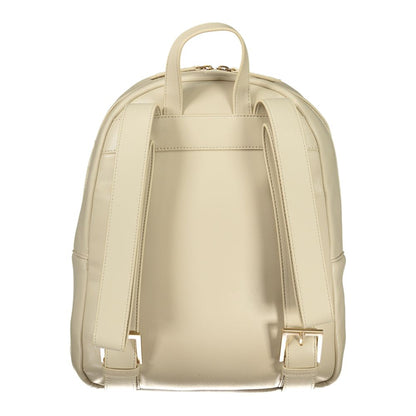 Mario Valentino Beige Polyurethane Women's Backpack