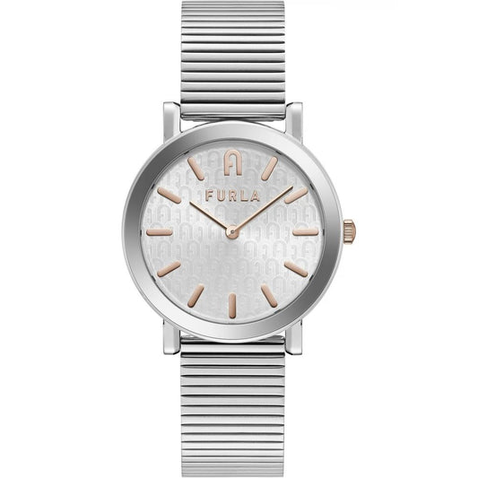 Furla Gray Stainless Steel Dress Watch