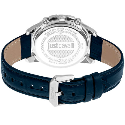 Just Cavalli Black Leather Bracelet Watch