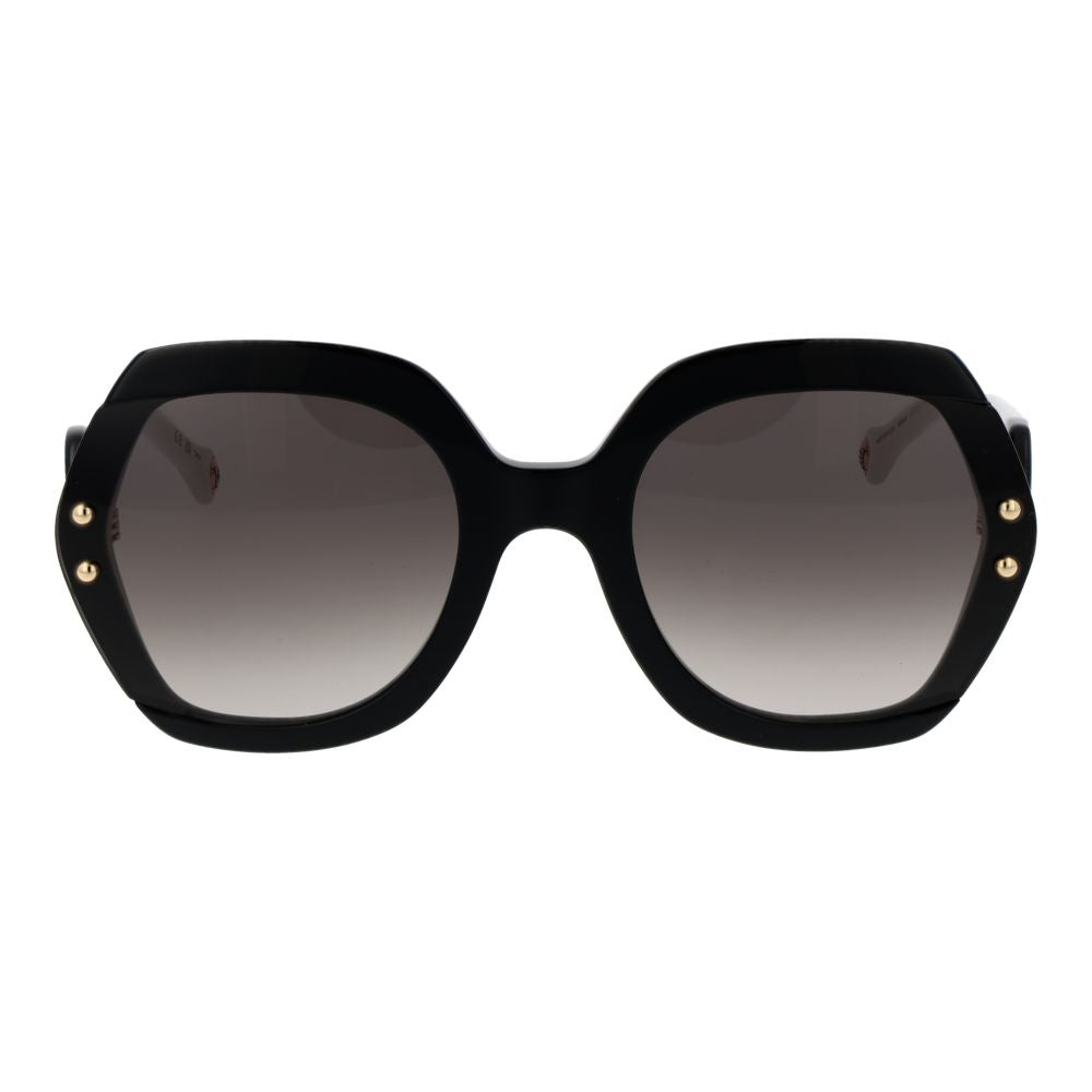 Carolina Herrera Black Acetate Sunglasses