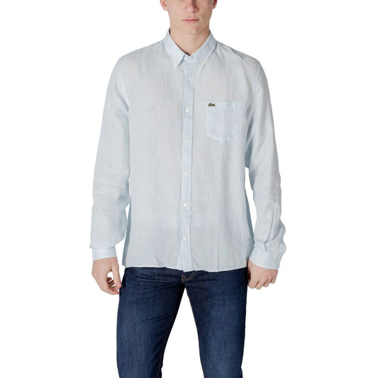 Lacoste Blue Linen Shirt 1728,38,42,71956299936,Blue,Clothing,IT41 | L,Lacoste,Men,New with tags,Shirts - Clothing