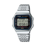 CASIO VINTAGE Mod. SILVER -BLUETOOTH® SMARTPHONE LINK w. built-in accelerometer senses body movements + steps counter-0