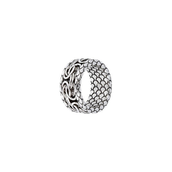 ALBERT M. JEWELS JEWELRY Mod. WSOX00396.S-28 silver textured ring
